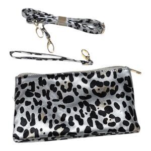 NWT C. Hill Silver Leopard Convertible Clutch Wristlet Crossbody CLEARANCE